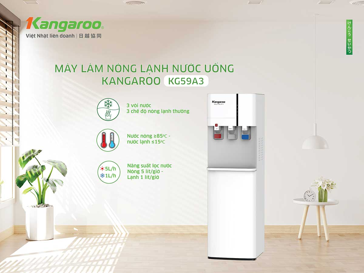 Máy Làm Nóng Lạnh Nước Uống Kangaroo KG59A3 1