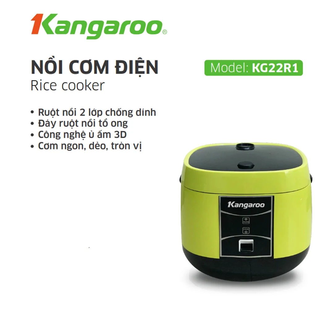 Nồi Cơm Điện Kangaroo KG22R1 2.2 Lít 7