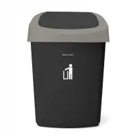 Thùng Rác Nhựa Nắp Lật KEEP CLEAN 9L Xám