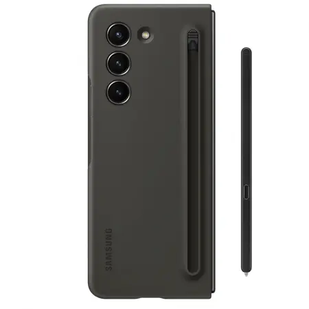 Ốp Lưng Kèm S Pen Galaxy Z Fold5-Xám Chì 2