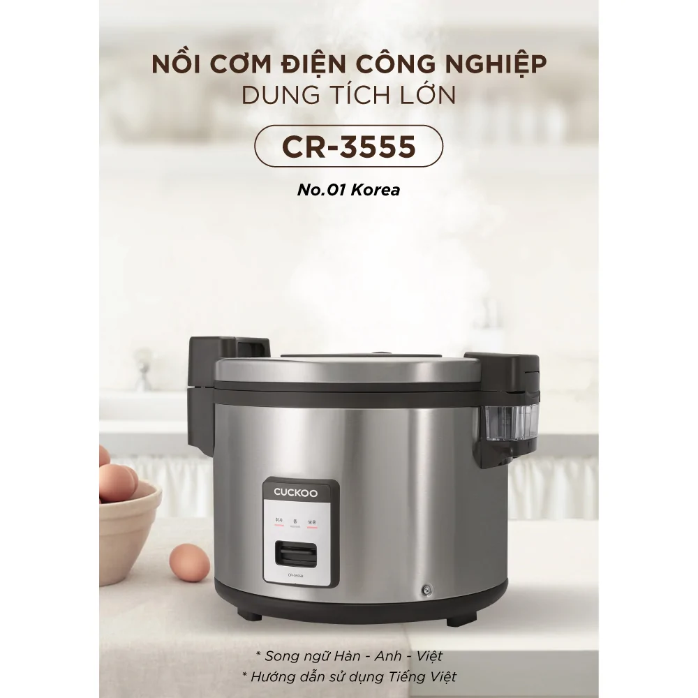 Nồi Cơm Điện Cuckoo CR-3555 Màu Đen 6.3 Lít 5