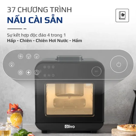 Nồi Chiên Hơi Nước Có Chức Năng Hấp Olivo SF15 2