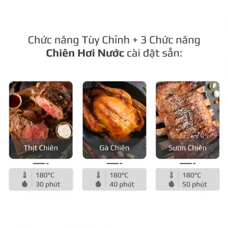 Nồi Chiên Hơi Nước Có Chức Năng Hấp Olivo SF15 5