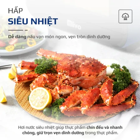 Nồi Chiên Hơi Nước Có Chức Năng Hấp Olivo SF15 6