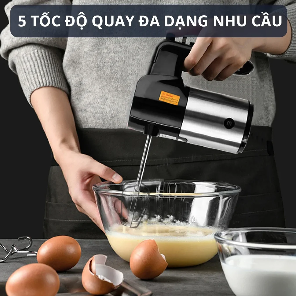 Máy Đánh Trứng Cầm Tay Mishio MK215 5