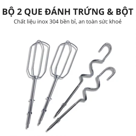 Máy Đánh Trứng Cầm Tay Mishio MK215 7