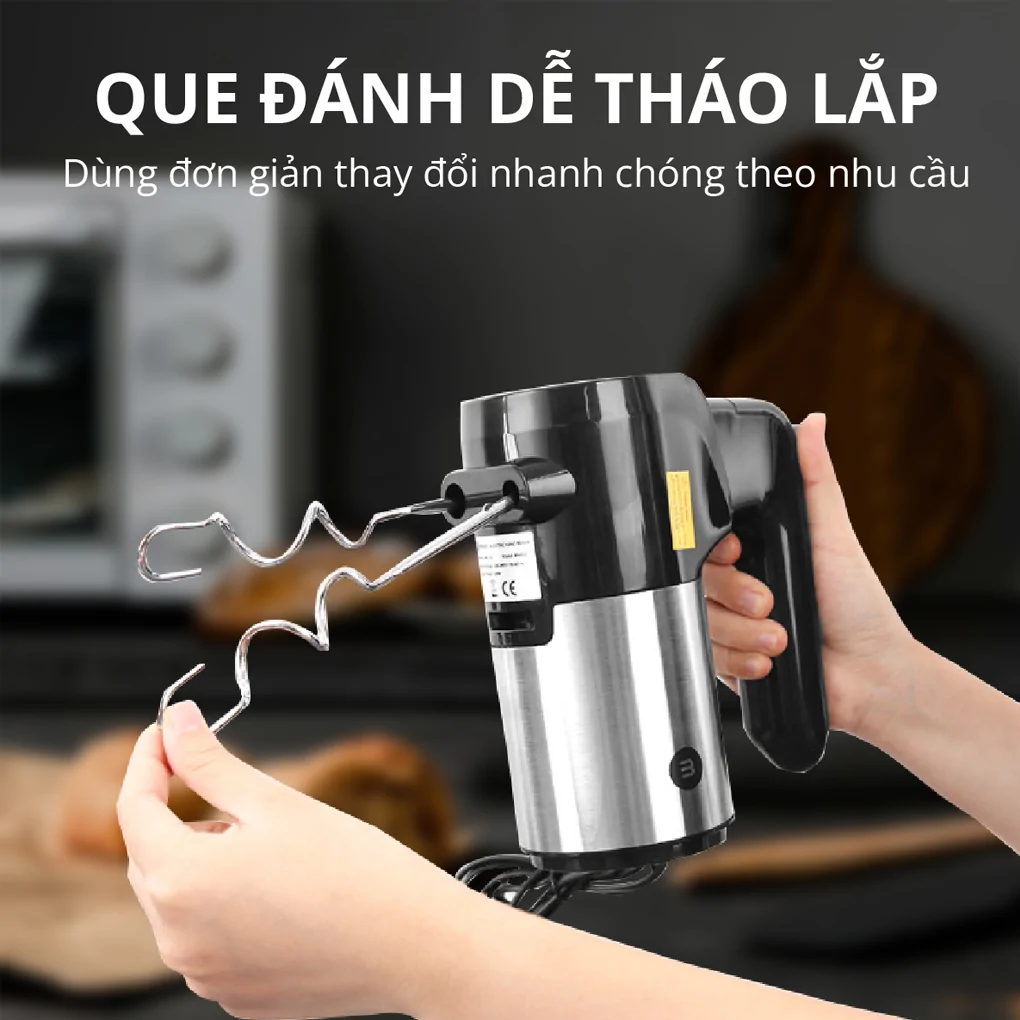 Máy Đánh Trứng Cầm Tay Mishio MK215 8