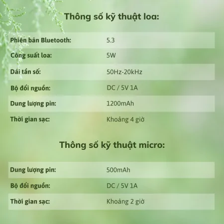 Bộ Loa Karaoke mini Bluetooth iCore ISM03 kèm 1 Micro 6