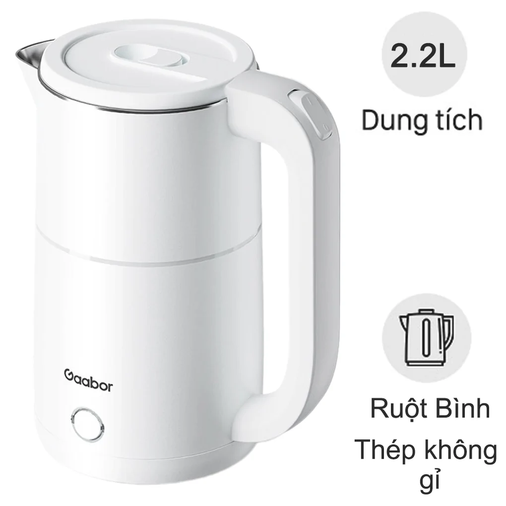 Ấm Điện Đun Nước Gaabor EK20M-WH02A