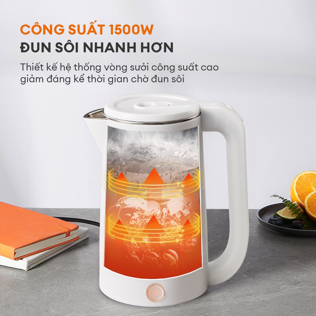 Ấm Điện Đun Nước Gaabor EK20M-WH02A 1