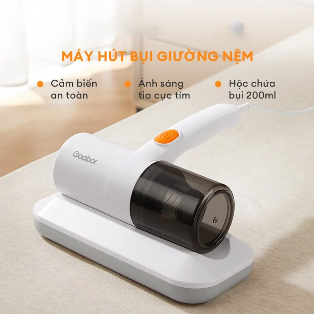 Máy Hút Bụi Nệm Sofa Gaabor VCD10M-WH02A Diệt Khuẩn Tia UV 0