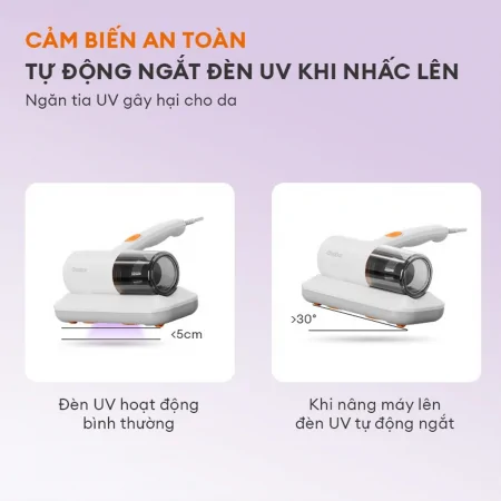 Máy Hút Bụi Nệm Sofa Gaabor VCD10M-WH02A Diệt Khuẩn Tia UV 2