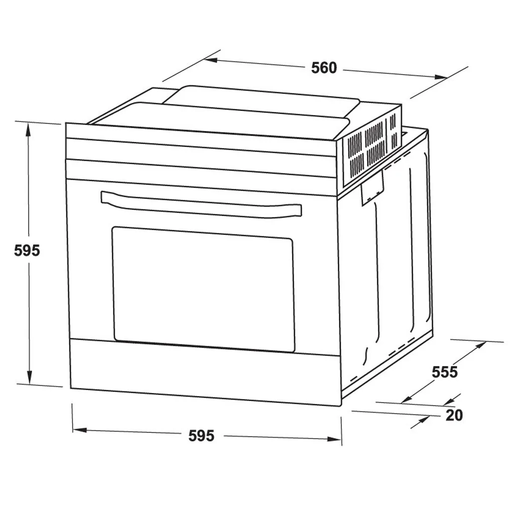 Lò Nướng Âm Tủ Hafele HO-4K70A 538.61.451 1