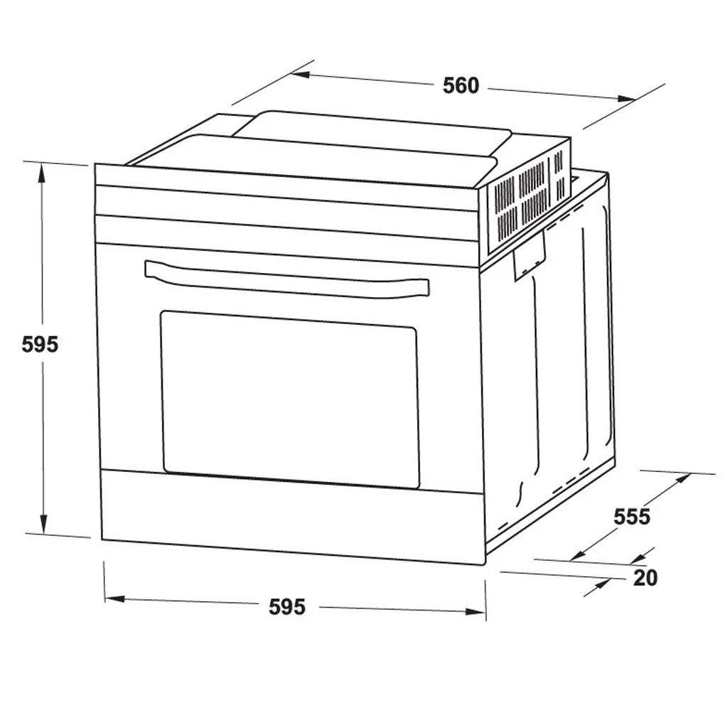 Lò Nướng Âm Tủ Hafele HO-6T70A 538.01.441 1