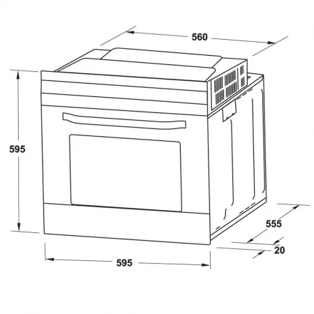 Lò Nướng Âm Tủ Hafele HO-6T70A 538.01.441 1