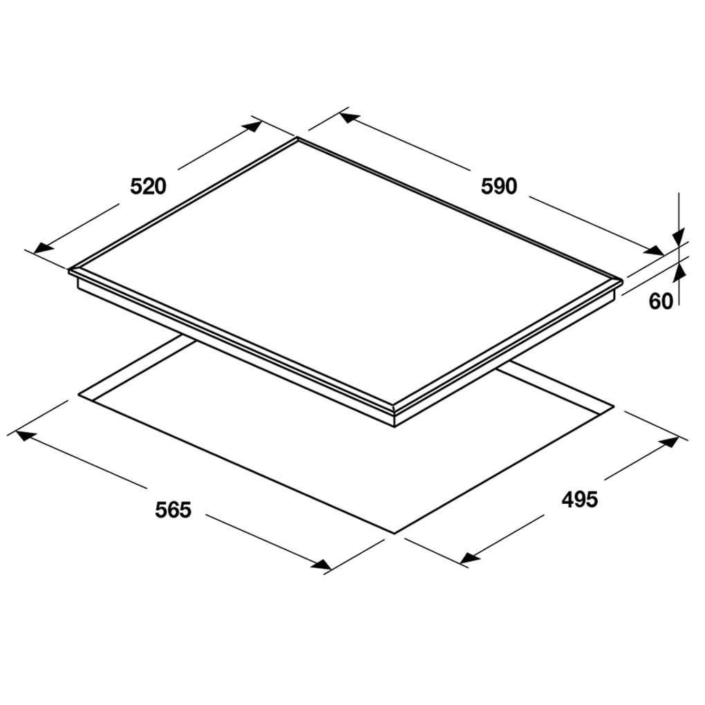 Bếp Từ 3 Vùng Nấu Hafele HC-I6037B 536.61.801 - Tây Ban Nha 0