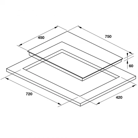 Bếp Từ 2 Vùng Nấu Hafele HC-I7520B 536.61.827 0