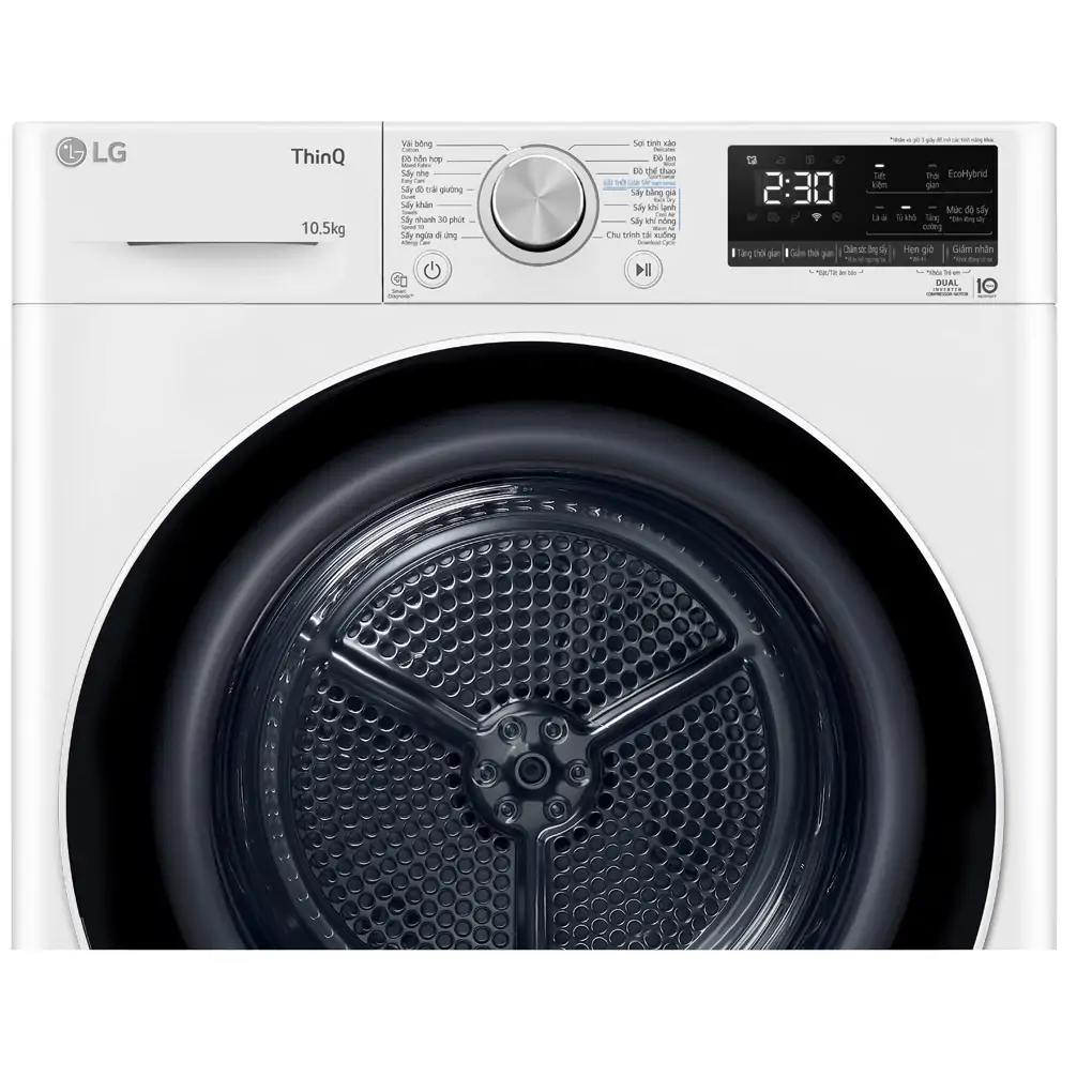 Máy Sấy Bơm Nhiệt LG Inverter 10.5 Kg DVHP50W 2