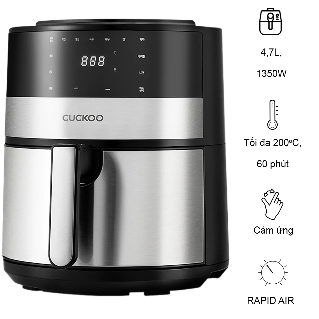 Nồi Chiên Không Dầu Cuckoo CAF-F0410T/BKVNCV Màu Đen