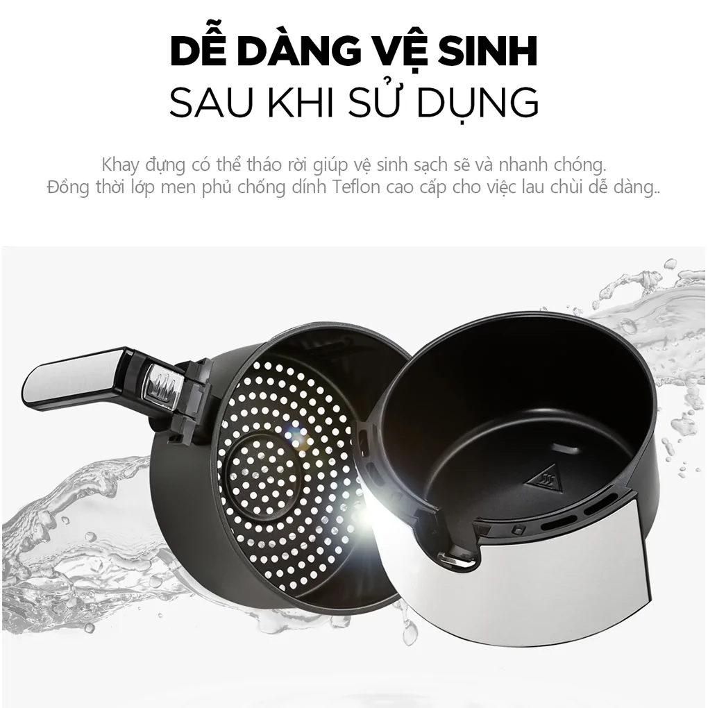 Nồi Chiên Không Dầu Cuckoo CAF-F0410T/BKVNCV Màu Đen 3