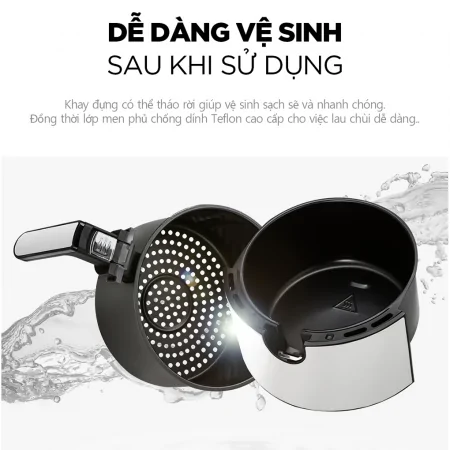 Nồi Chiên Không Dầu Cuckoo CAF-F0410T/BKVNCV Màu Đen 3