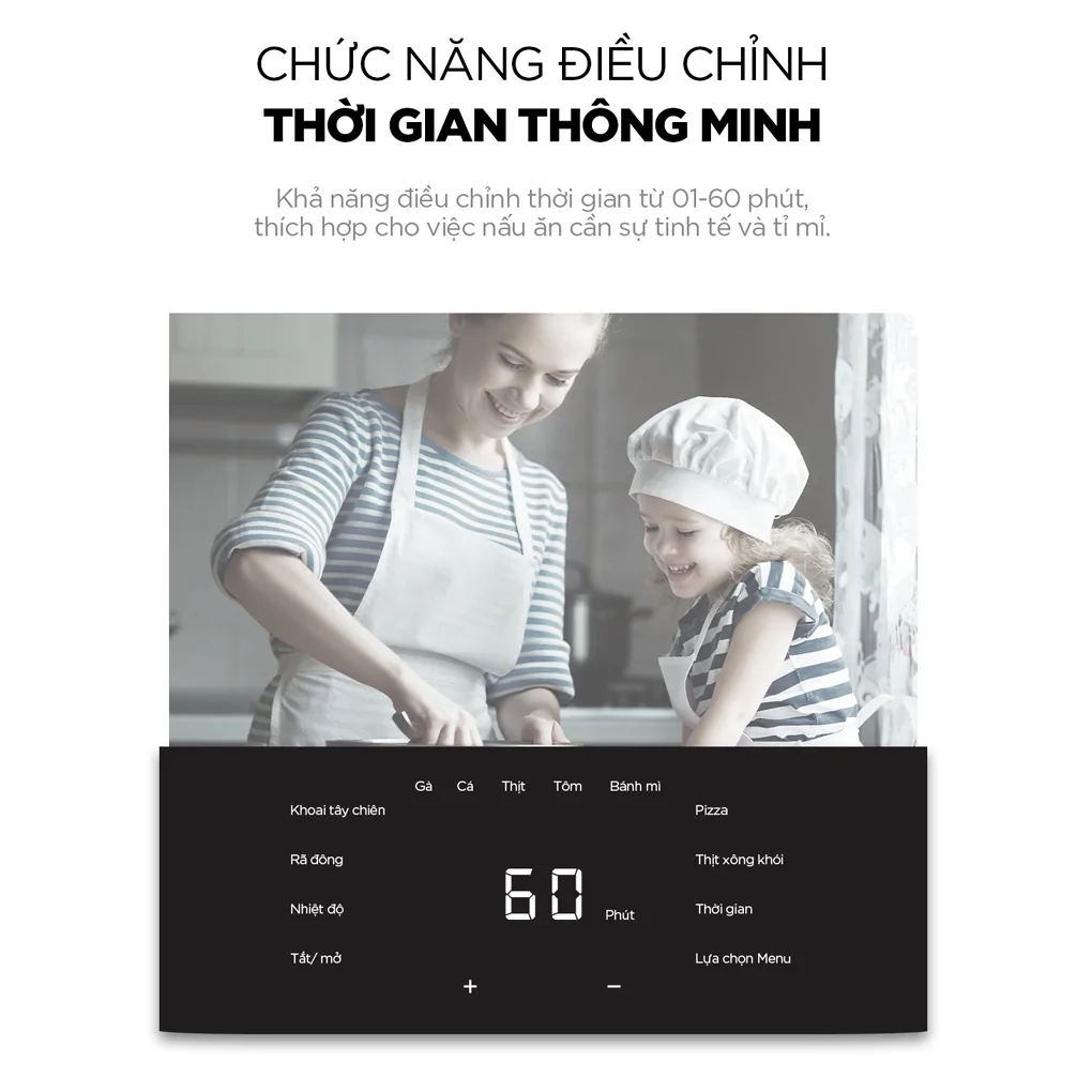 Nồi Chiên Không Dầu Cuckoo CAF-F0410T/BKVNCV Màu Đen 5