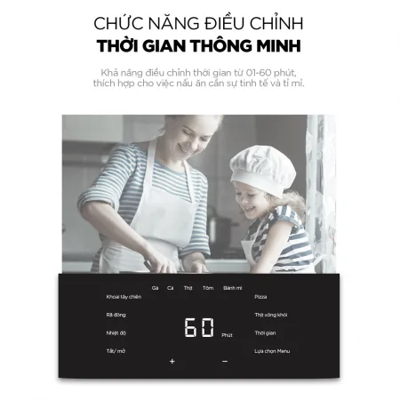 Nồi Chiên Không Dầu Cuckoo CAF-F0410T/BKVNCV Màu Đen 5
