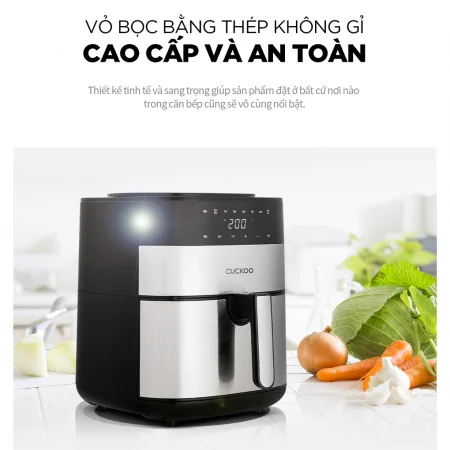 Nồi Chiên Không Dầu Cuckoo CAF-G0510T/BKVNCV Màu Đen 5
