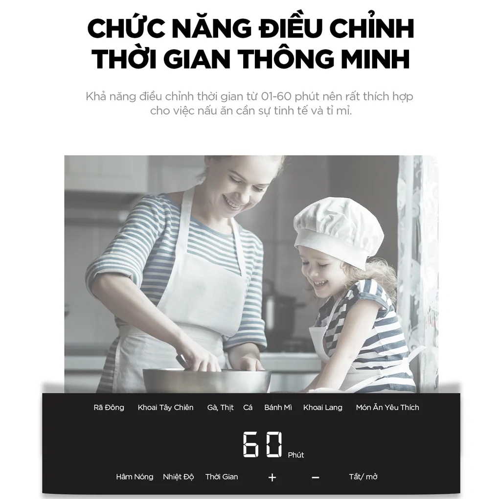 Nồi Chiên Không Dầu Cuckoo CAF-G0510T/BKVNCV Màu Đen 6