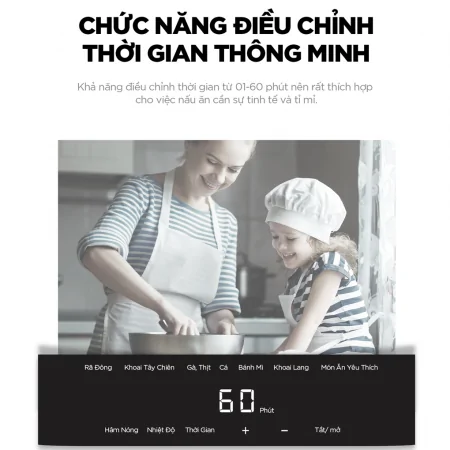 Nồi Chiên Không Dầu Cuckoo CAF-G0510T/BKVNCV Màu Đen 6