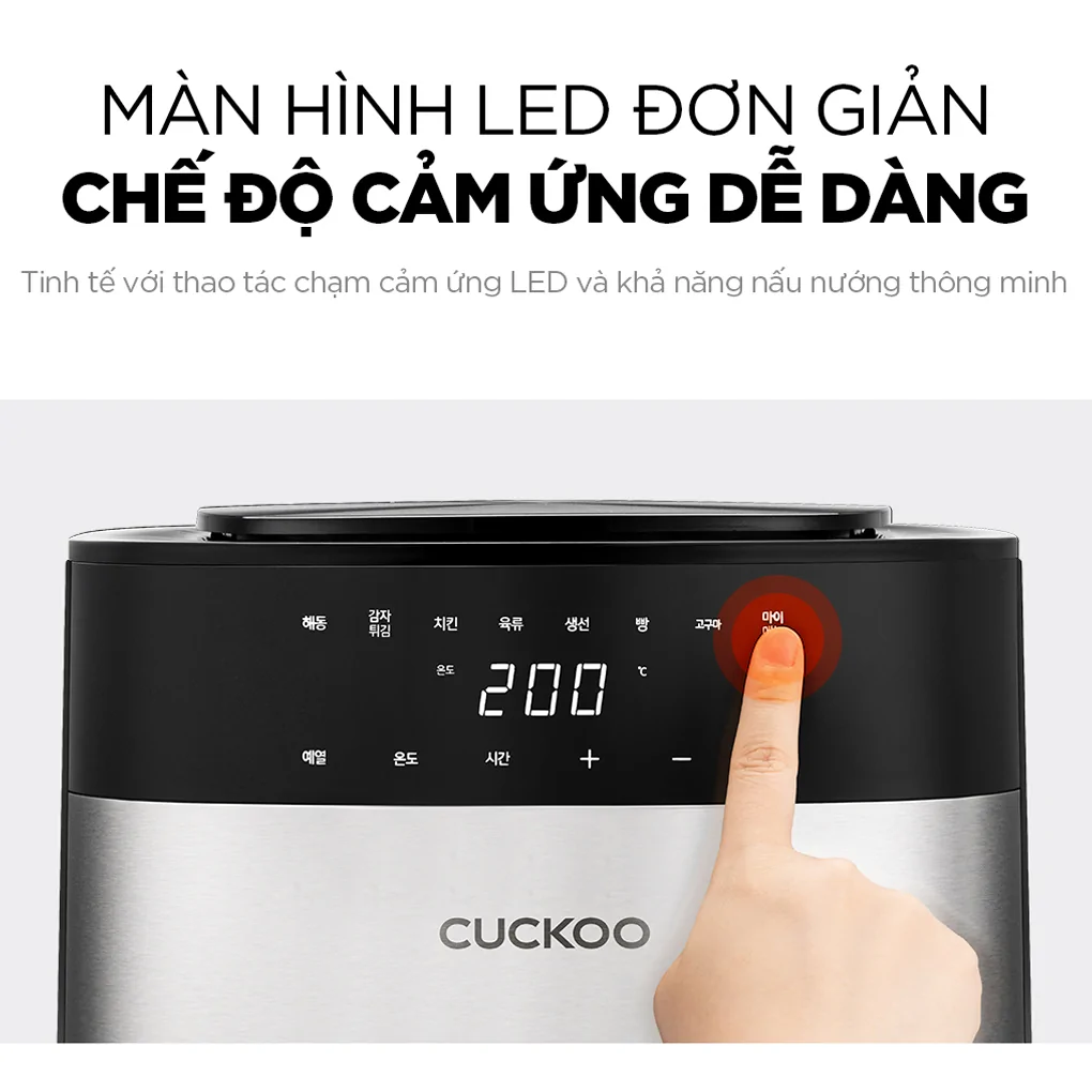 Nồi Chiên Không Dầu Cuckoo CAF-G0510T/BKVNCV Màu Đen 7