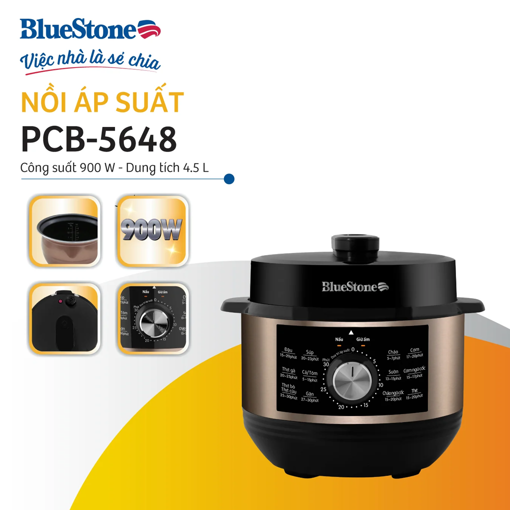 Nồi Áp Suất BlueStone PCB-5648 4.5 Lít 4