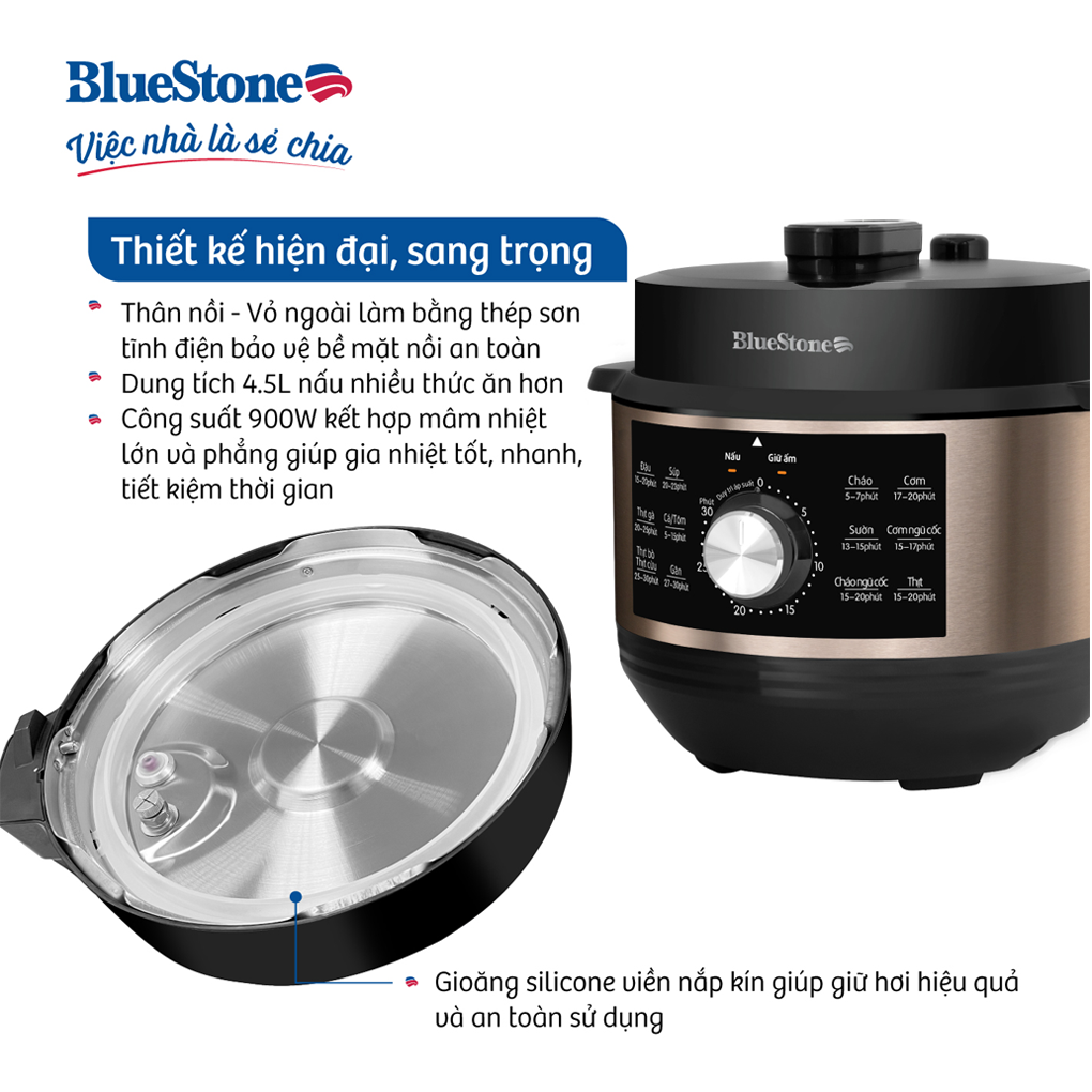 Nồi Áp Suất BlueStone PCB-5648 4.5 Lít 5