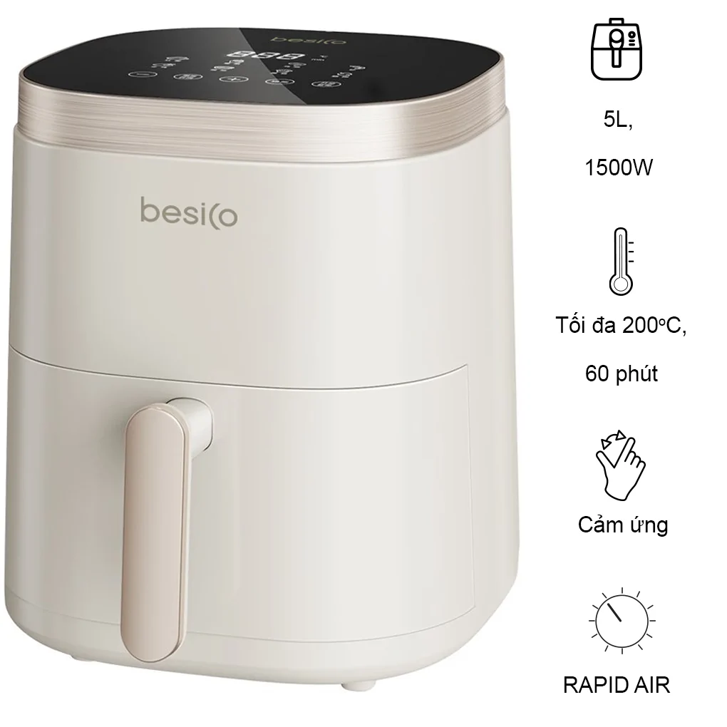 Nồi Chiên Không Dầu Besico BSA5.0D 5.0 Lít