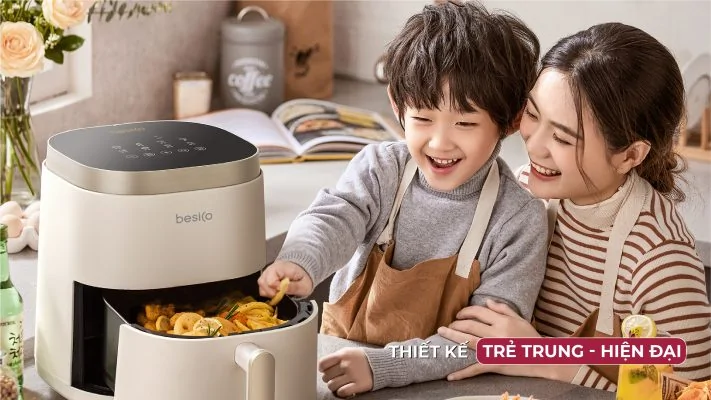 Nồi Chiên Không Dầu Besico BSA5.0D 5.0 Lít 5