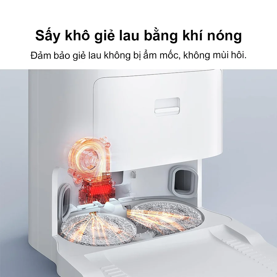 Robot Hút Bụi Lau Nhà, Tự Giặt Giẻ Xiaomi Vacuum Mop X10+ 11