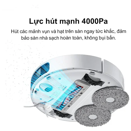 Robot Hút Bụi Lau Nhà, Tự Giặt Giẻ Xiaomi Vacuum Mop X10+ 14
