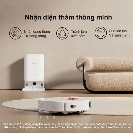 Robot Hút Bụi Lau Nhà, Tự Giặt Giẻ Xiaomi Vacuum Mop X10+ 16