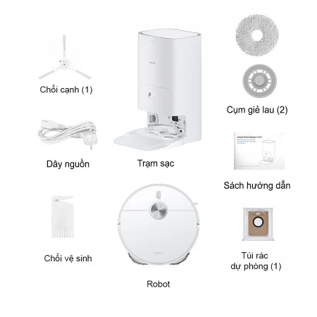 Robot Hút Bụi Lau Nhà, Tự Giặt Giẻ Xiaomi Vacuum Mop X10+ 18