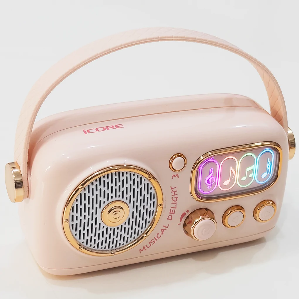 Bộ Loa Karaoke Mini Cổ Điển Bluetooth iCore VSM99 (Kèm 02 Micro) 2