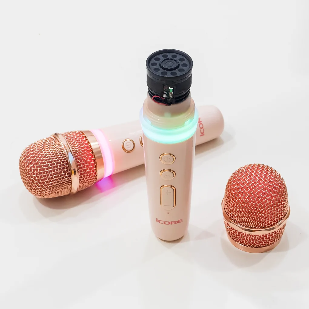 Bộ Loa Karaoke Mini Cổ Điển Bluetooth iCore VSM99 (Kèm 02 Micro) 4