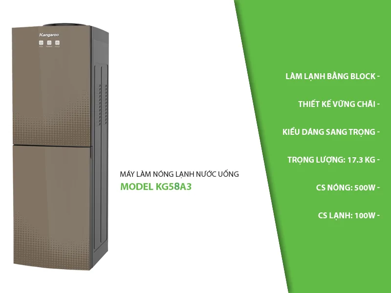 Máy Làm Nóng Lạnh Nước Uống Kangaroo KG58A3 0
