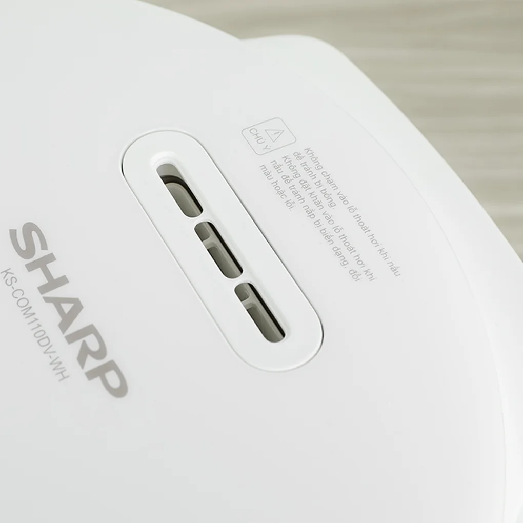 Nồi Cơm Điện Tử Sharp KS-COM110DV-WH 1.1 Lít 5