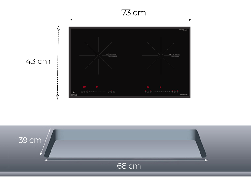 Bếp Điện Từ Đôi Pramie PRTH-N2 - Malaysia 3