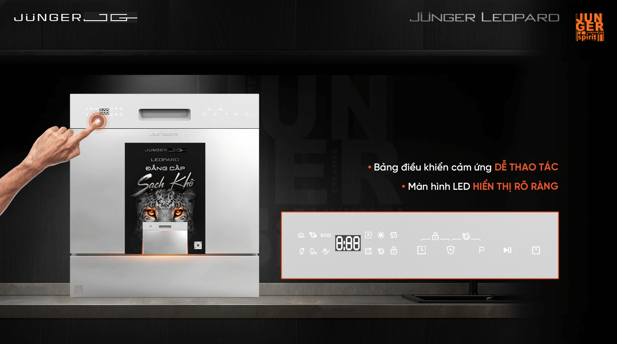 Máy Rửa Bát Junger DWJ-100 - Xuất Xứ Thái Lan 14