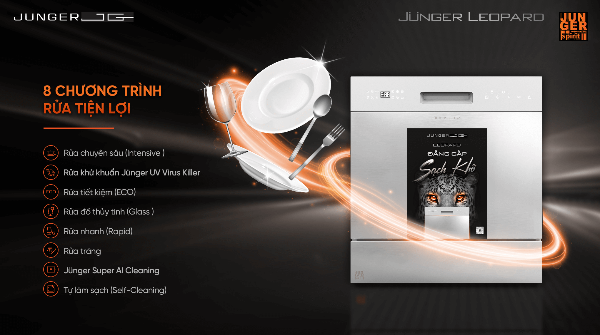 Máy Rửa Bát Junger DWJ-100 - Xuất Xứ Thái Lan 4