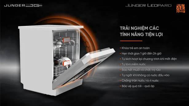 Máy Rửa Bát Junger DWJ-140 - Thái Lan