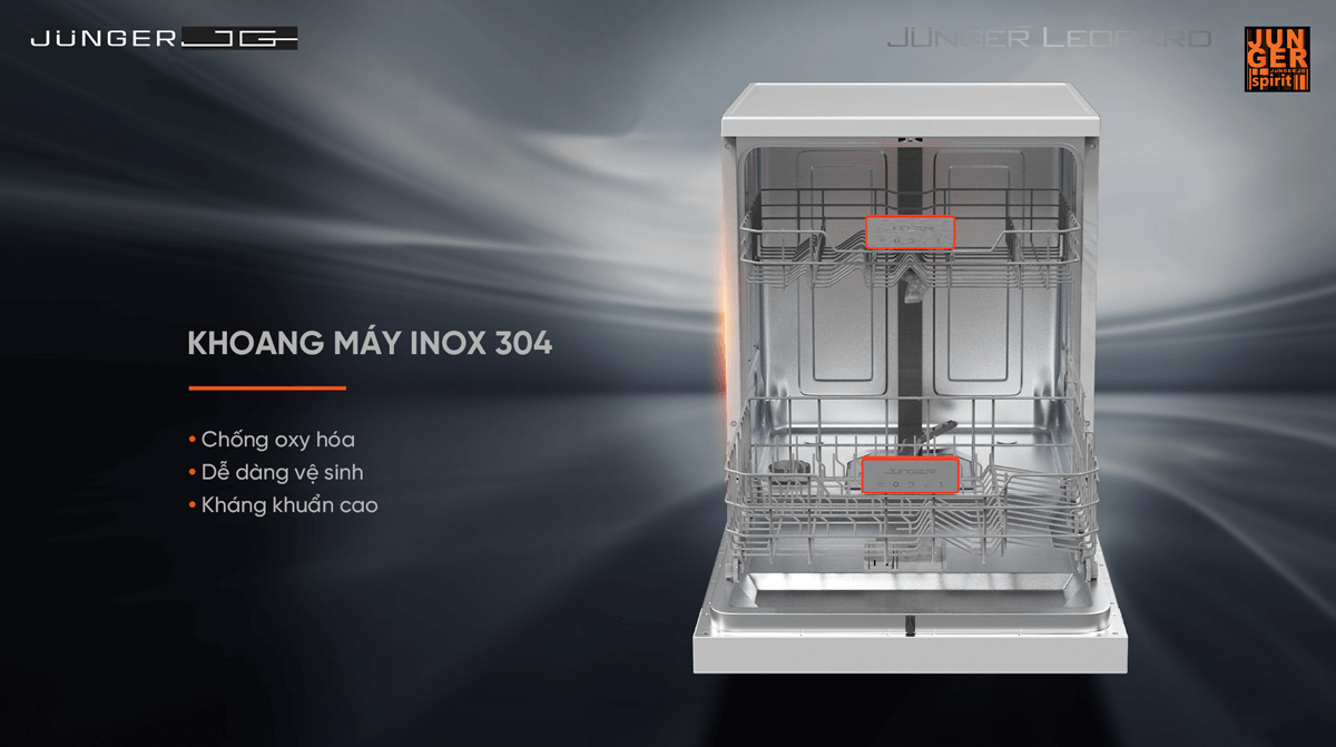 Máy Rửa Bát Junger DWJ-140 - Xuất Xứ Thái Lan 11