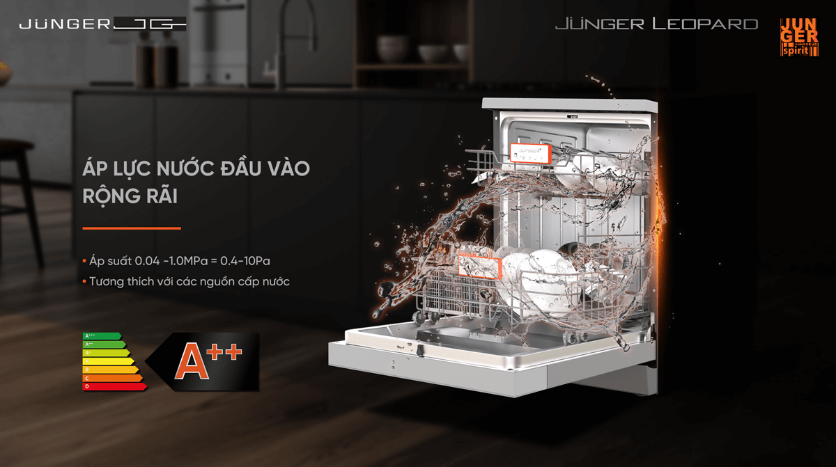 Máy Rửa Bát Junger DWJ-140 - Xuất Xứ Thái Lan 13