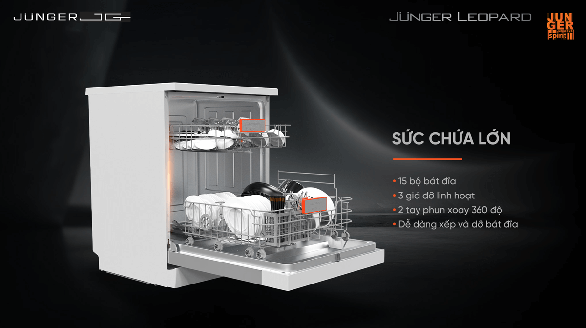 Máy Rửa Bát Junger DWJ-140 - Xuất Xứ Thái Lan 4